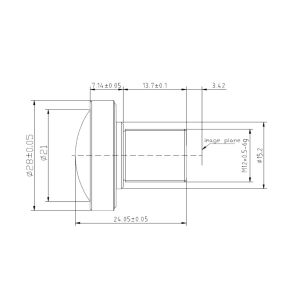 Cheap 1/2&quot;, 1.54mm, Φ4.5mm 8 Megapixel S Mount Fisheye lens,HFOV 185°, high quality Panoramic lens,CCL120154MP for sale