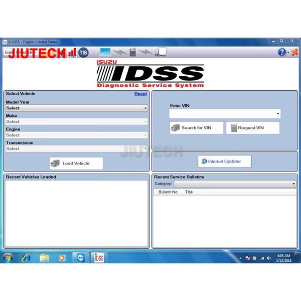 ORIGINAL heavy duty truck diagnostic scanner ISUZU IDSS INTERFACE