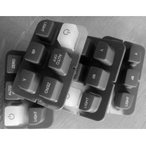 Programmable Silicone Rubber Keypad , Silicone Flexible Keyboard With FPC Tail