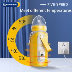 Formula Milk Temperature Control Bottle Warmer Portable USB Wire 5V 2A