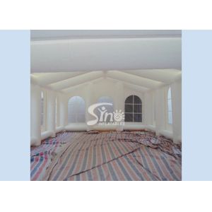10x6m big movable house white wedding party inflatable tent with big entrance