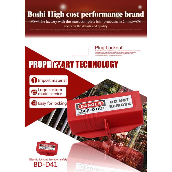 Double Open Electrical Lockout Devices With Rugged Polypropylene Material