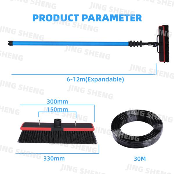 40ft Fiberglass Window Cleaning Pole Factory Workshop High Window Cleaning OEM