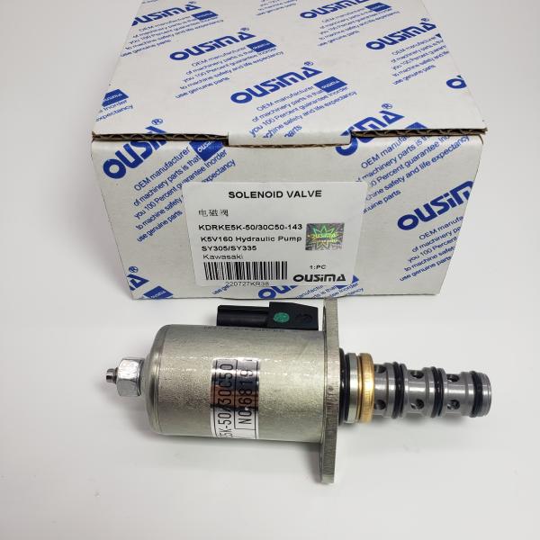 Quality KDRKE5K-50/30C50-143 Solenoid Valve For Hydraulic Pump K5V160 KAWASAKI  SANY SY305 SY335 wholesale