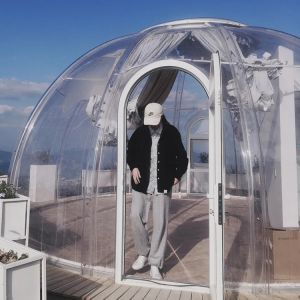 Aluminium 6m Geodesic Dome ISO Bubble Camping Tent With UV Coating