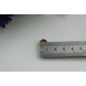 Fashion accessory plain gold color 8 mm round metal decorative rivets for