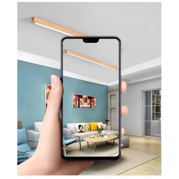 Long ceiling ceiling light porch wooden lamp aisle corridor wall hanging line log led lights(WH-WA-47)