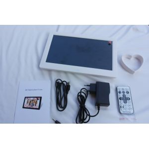 10" digital photo frame remote control super thin 16:9 ratio Support MP3/4 for