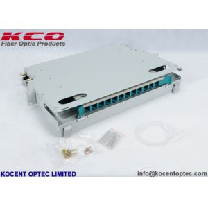 1U 12 Core Fiber Optic Terminal Box for 19'' Distribution Frame with Steel