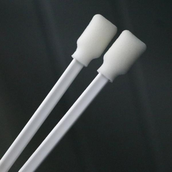 707 Disposable White PP Stick Square Sponge Stick Medical Foam Swab Applicator