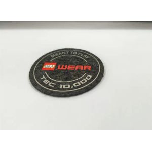 High Density Silicone Unique Iron On Patches Felt Fabric Labels Custom Logo
