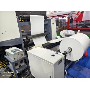 Ink Rollers Separated From Printing Roller On Sleeve Type Flexo Printing Machine