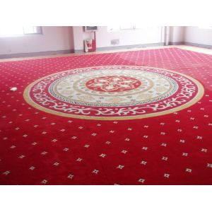 Cheap Red Handcrafted Wool Rugs Jacquard Style Customized Size Various Color for sale