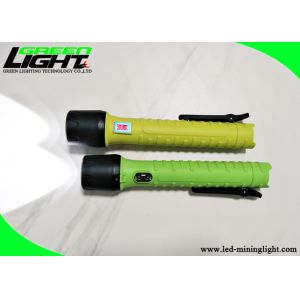 IP68 Explosion Proof Flashlight CREE 5W 6.4Ah Rechargeable Torch Light