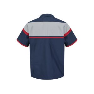 Summer Blend Cotton Uniform Work Shirts Customization Embroidery