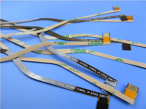 Quality Single Sided Antenna Flexible PCB on Polyimide With Immersion Gold and 3M Tape and PI Stiffener Supplied Mass Production wholesale