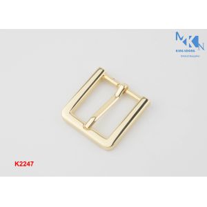 China 20mm Heal Bar Brass Belt Buckles , OEM Or ODM Center Bar Roller Buckle on sale