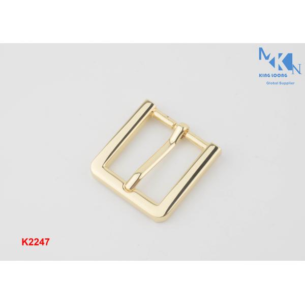 Quality 20mm Heal Bar Brass Belt Buckles , OEM Or ODM Center Bar Roller Buckle wholesale