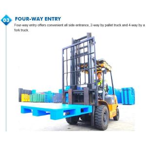 Light weight one time plastic pallets for transport and storage, Heavy duty