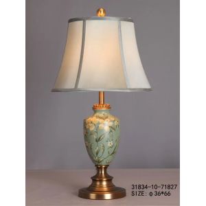Hand Painting Elegant 39cm X 73cm Decorative Table Lamp