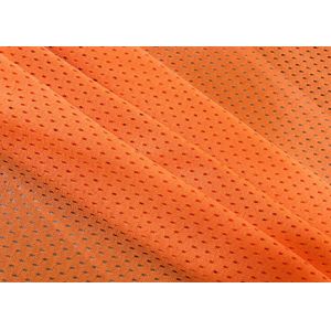 110GSM Polyester Mesh Fabric For Sports Wear Lining Traffic Safety Clothes Neon