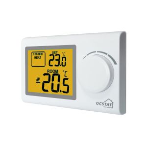 Riseem ABS Materials 868Mhz RF Non-Programmable Room Thermostat With 2*AAA Size