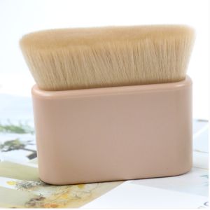 Dense Hair And Durable Plastic Handle Makeup Kabuki Brush Synthetic And Vegan