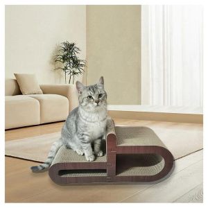 Cheap Cat Scratching Boards Claws and Rest Indoor House for Cats Hyperboloid Cat Scratching Board Combinable New Design High-Density for sale