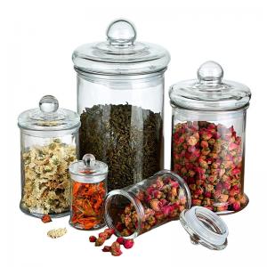 Cheap 2500ml Spice Storage Borosilicate Wide Mouth Glass Jars for sale