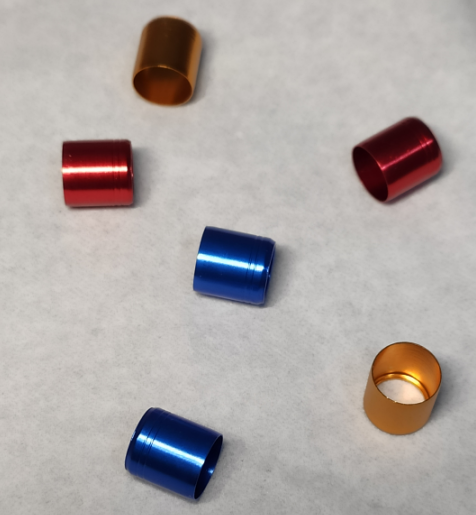 Colored Arrow Aluminum and stainless Nock Collars, Protector Rings For id. 165",.204",.245" 4.2mm ,5.18mm .6.2mm Arrows