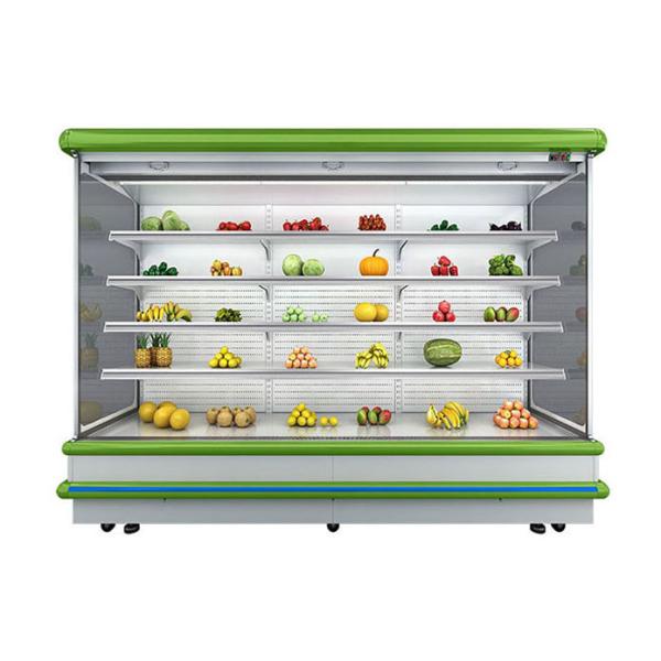 Quality Stainless Steel Multideck Open Chiller 4 Layers 3000mm With Air Curtain wholesale