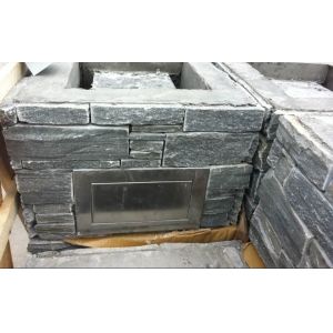 Grey Slate Column,Natural Stone Pillar,Ledgestone Pillar,Grey Stone Postbox,Gate