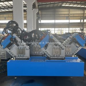 Four Rows C Channel Roll Forming Machine 70mm Dia Shaft 15m/min Speed