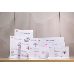 Vertical Type T Shape Acrylic Sign Holder for Menu Table Board with Best Price