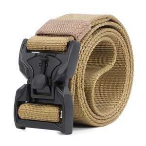Heavy Duty 135cm Black Web Belt Military Style 38mm Width