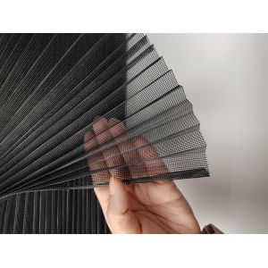 19mm Pleated Height Plisse Insect Screen In 0.5-3.5m Width For Durable
