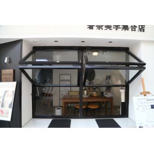 Vent Fireplace Safety Folding Window Providing Smoke Evacuation During Hearth