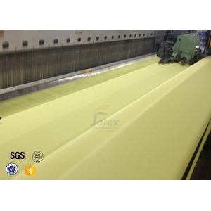 Plain / Twill Weave Aluminized Kevlar Fabric 1000D Yellow Chemical Resistance