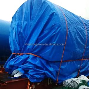 Custom 150gsm HDPE Tarpaulin with LDPE Lamination and Width 2m-100m Blue Pe