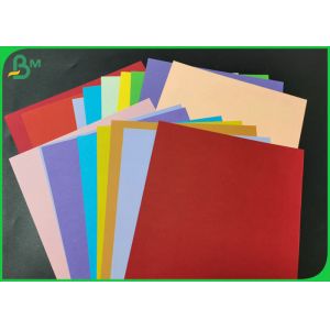 Solid Colored Origami Paperboard Virgin Pulp 220grs Manila Cardboard Rames