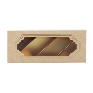 Custom Cardboard Window Chocolate Paper Packaging Boxes Clear Lid Boxes for