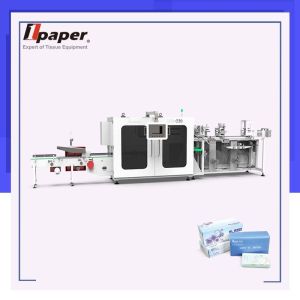 Recycling Tissue Roll Cutter with Pneumatic Drive and 120 boxes/minute Packing