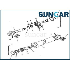 PC650-1 Komatsu Bucket Oil Seal Kit 209-63-76500 2096376500 Cylinder Replacement