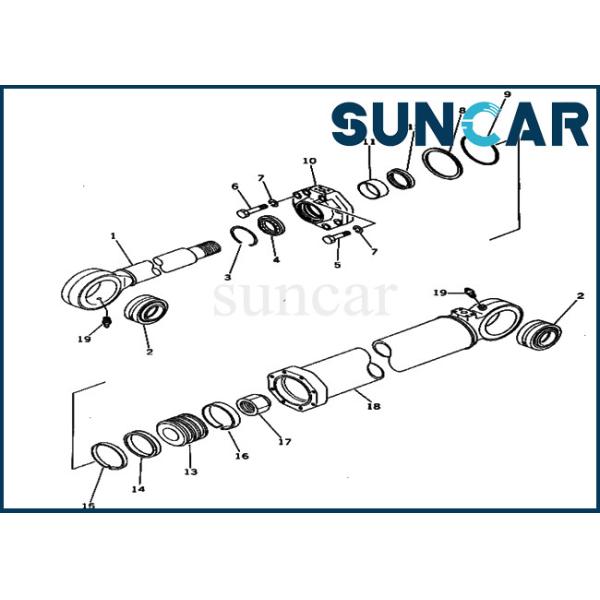 PC650-1 Komatsu Bucket Oil Seal Kit 209-63-76500 2096376500 Cylinder Replacement