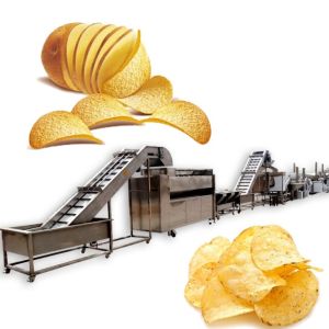 Fresh Potato Chips Production Line , Full Automatic Potato Chips Making Machine