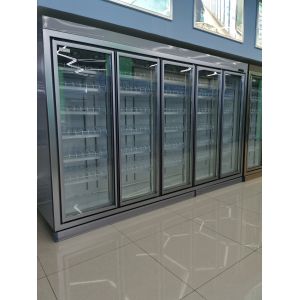 1980L Commercial Display Refrigerator Double Temperature Supermarket Freezer And