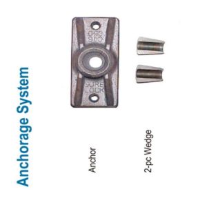 Monostrand Post Tension Anchor Grip Systems Strand Anchors Wedges