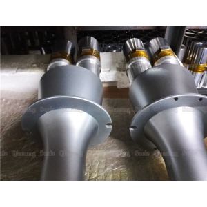 Column Type Welding Double Miniature Ultrasonic Transducer With Yellow Ceramics