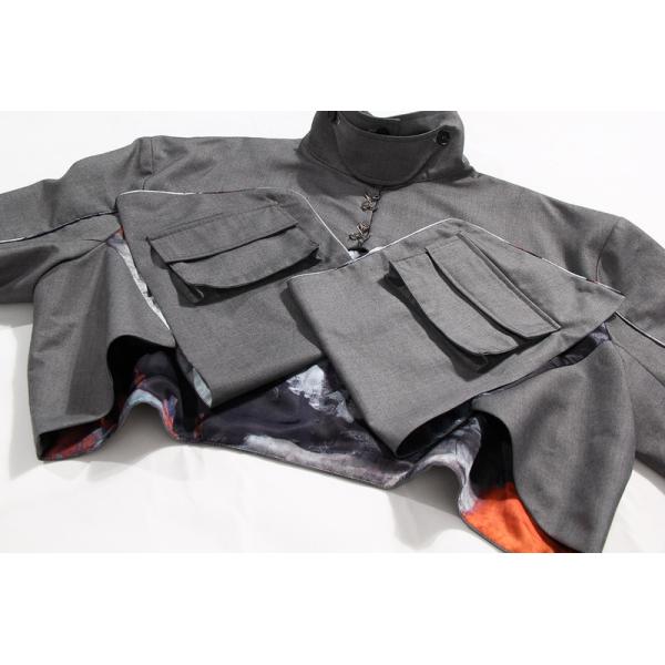 Fashion New Arrival Winter Waterproof Jackets Short Coats Printing Pockets Splicing Bomber Jacket