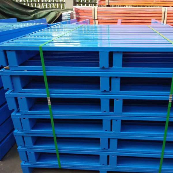 Outdoor Use Heavy Duty Steel Pallet For Warehouse Two Way / Four Way Fork